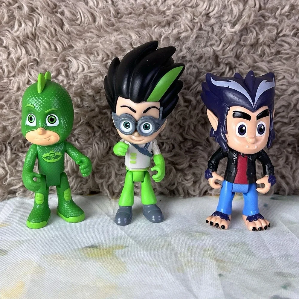 PJ Masks Toy Action Figures Green Gekko Howler Wolfy Wolfie Romeo Villains Lot